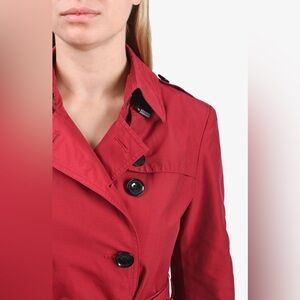 Banana Republic Cherry Red Trench Coat